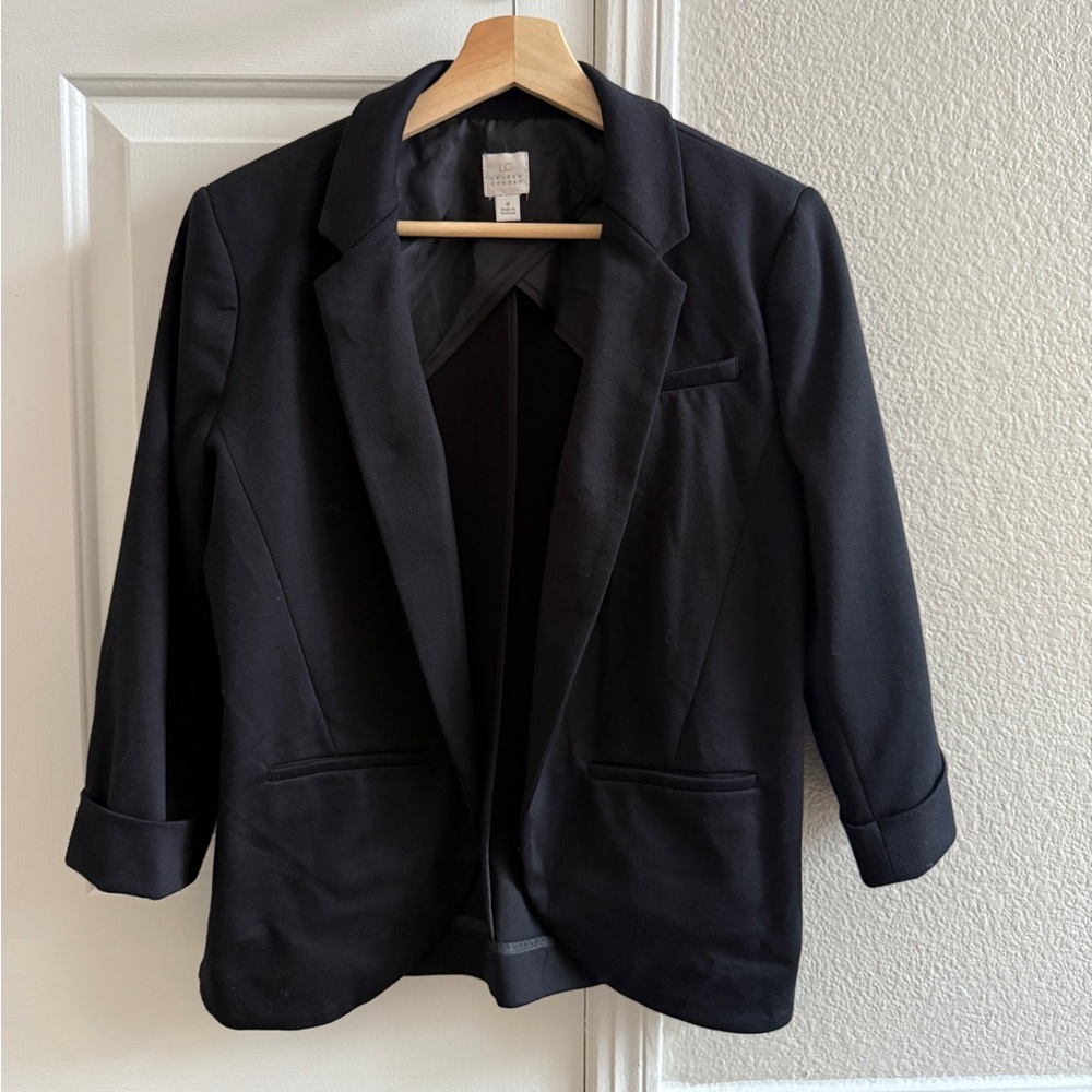classic black blazer